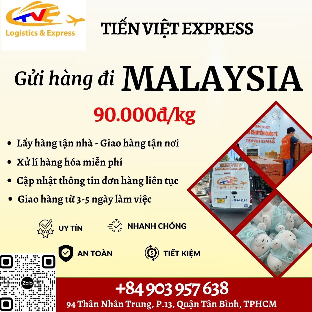 Gửi hàng đi Malaysia - Tiến Việt Express